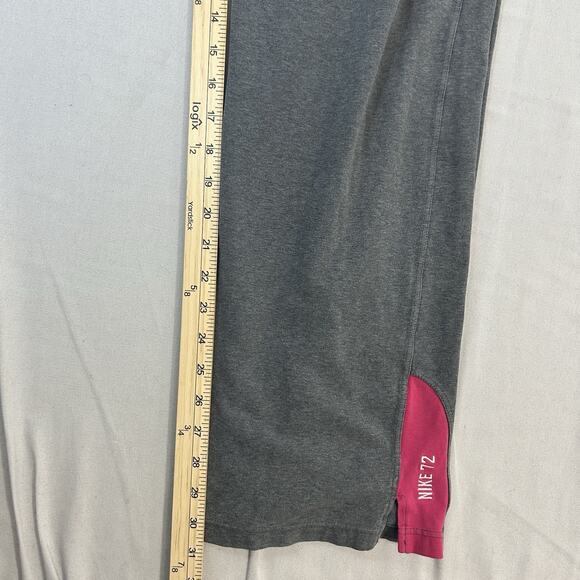 Nike Pants Womens XL Gray Pink Wide Leg Lounge Drawstring Athletic Dept Y2k VTG - Picture 9 of 9